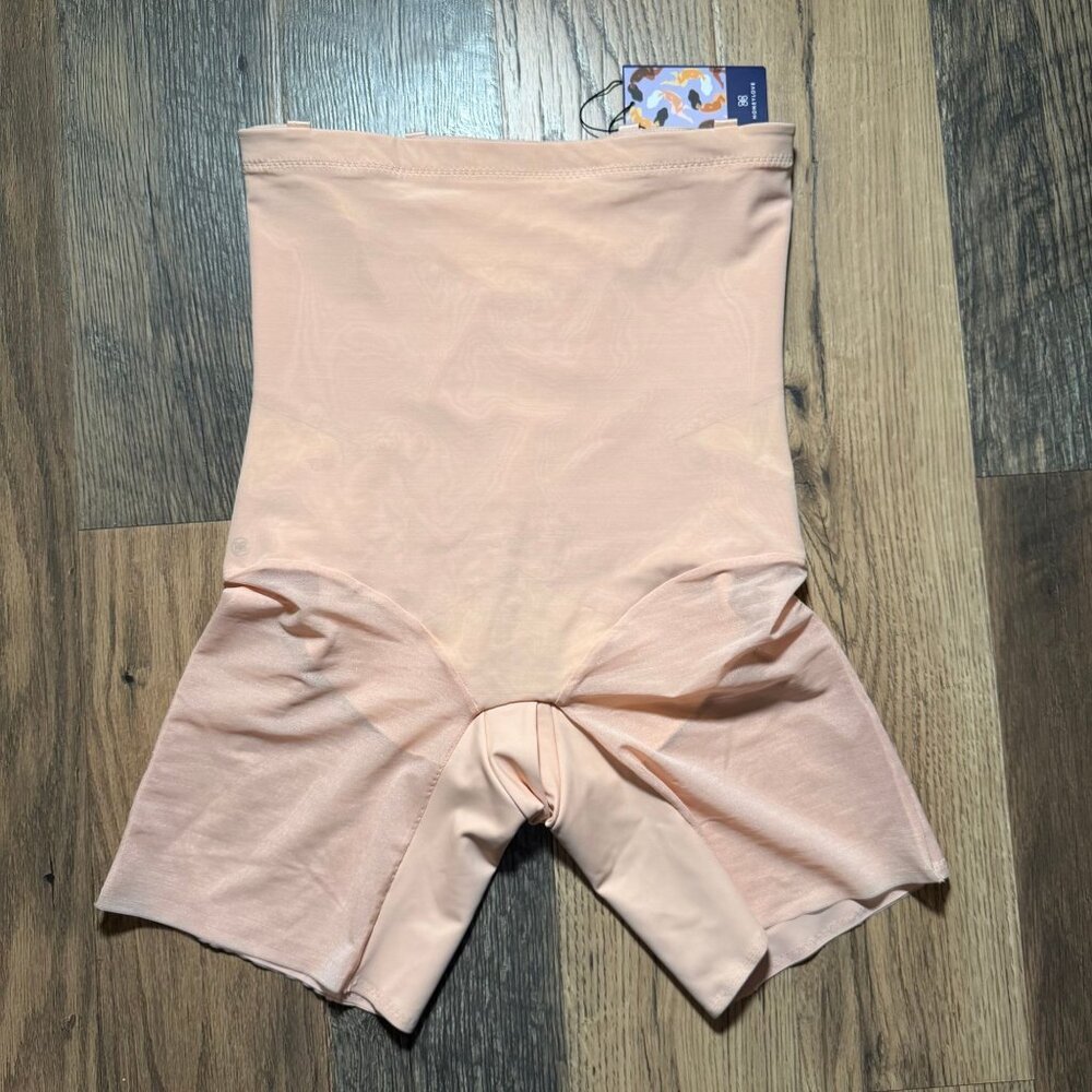 Honeylove Super Power Short Compression Shapewear Rose Tan Size 1X NWT